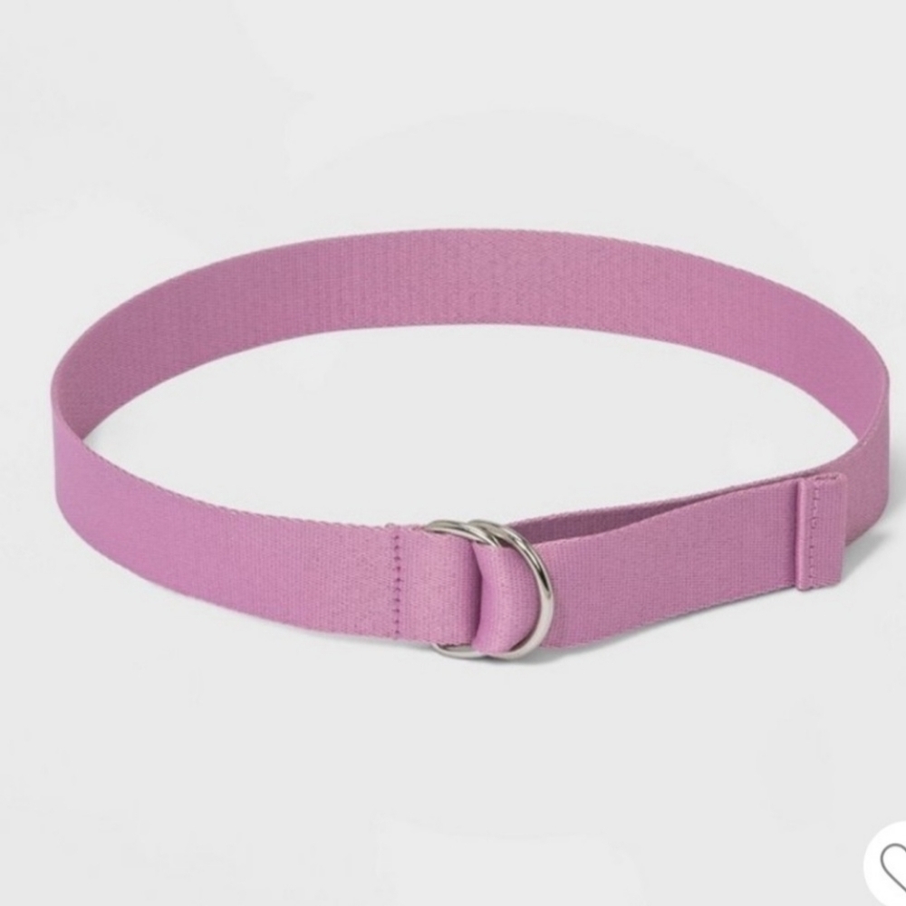 NWT Womens Large Wild Fable Pink Webbing Belt